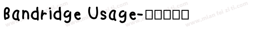 Bandridge Usage字体转换